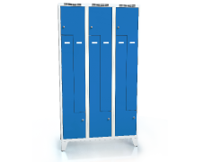 Cloakroom locker Z-shaped doors ALDUR 1 with feet 1920 x 1050 x 500